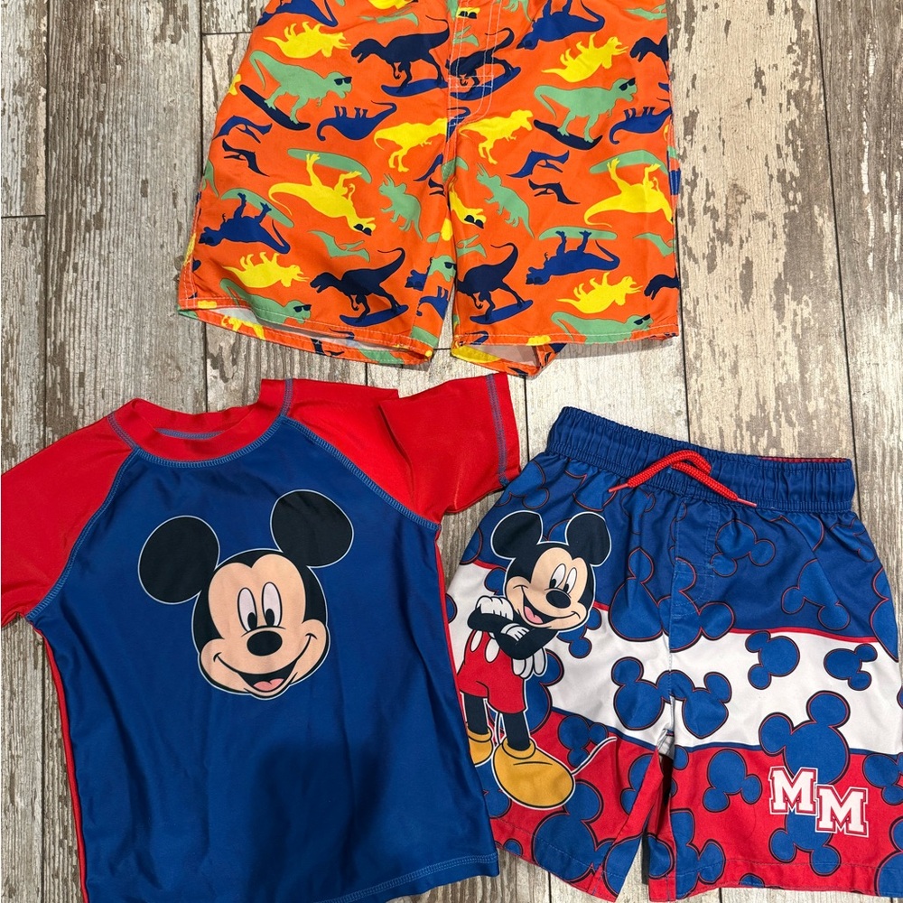 Disney Mickey Mouse Kids Swim Trunks Set